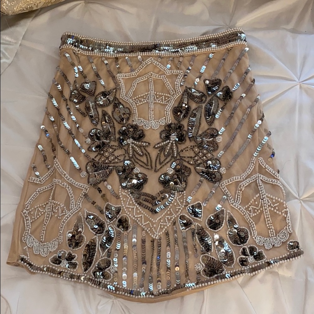 Peace + Love Sequin skirt